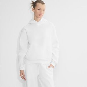 TNA White Cozy Fleece Hoodie Sz Small